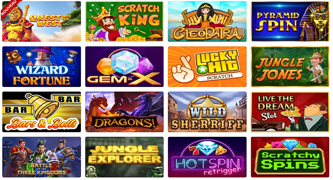 Jeux Gratorama Casino